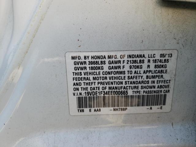 Photo 10 from auction – 2014 ACURA ILX 20 with VIN 19VDE1F34EE000665