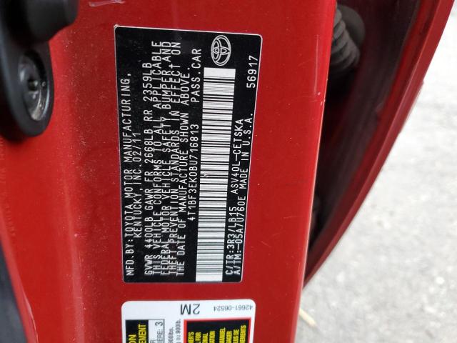 Photo 10 from auction – 2011 TOYOTA CAMRY BASE with VIN 4T1BF3EK0BU716813