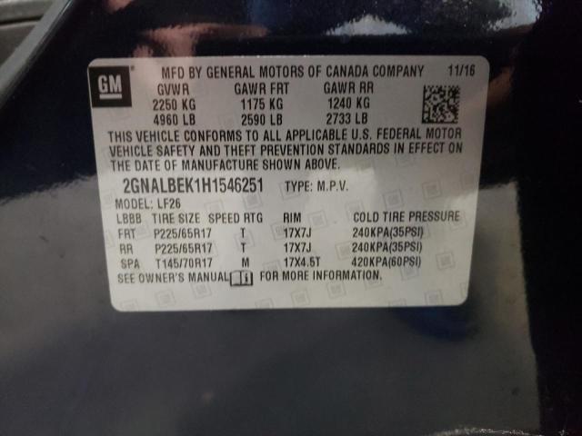 Photo 10 from auction – 2017 CHEVROLET EQUINOX LS with VIN 2GNALBEK1H1546251