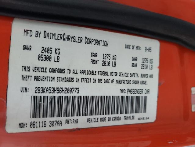 Photo 10 from auction – 2006 DODGE CHARGER R/ with VIN 2B3KA53H96H200773