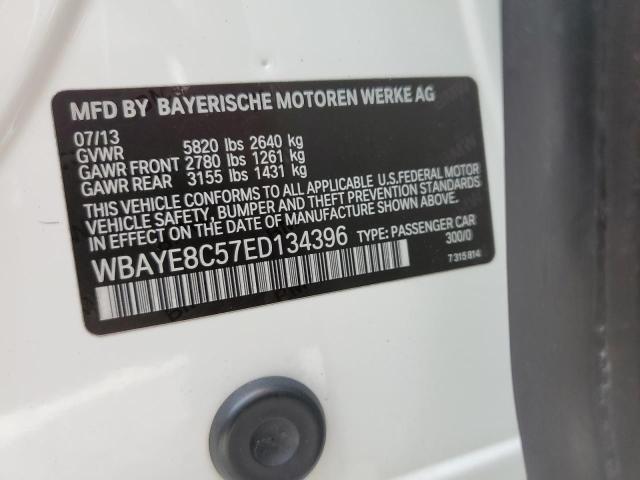 Photo 10 from auction – 2014 BMW 750 LI with VIN WBAYE8C57ED134396
