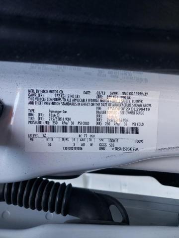 Photo 10 from auction – 2013 FORD FOCUS SE with VIN 1FADP3F2XDL296419