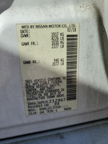 Photo 10 from auction – 2018 NISSAN ALTIMA 2.5 with VIN 1N4AL3APXJC212967