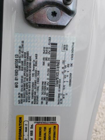 Photo 10 from auction – 2020 FORD MUSTANG with VIN 1FA6P8TH2L5169603