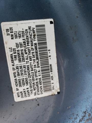 Photo 10 from auction – 2009 HONDA ODYSSEY EX with VIN 5FNRL38699B048636