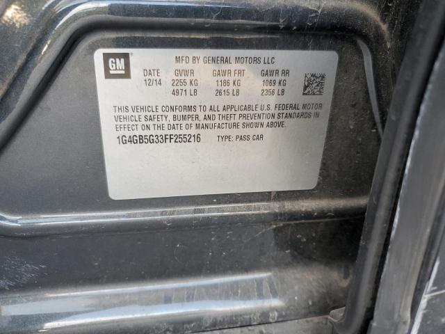 Photo 10 from auction – 2015 BUICK LACROSSE with VIN 1G4GB5G33FF255216