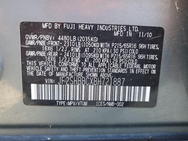 Photo 10 from auction – 2011 SUBARU FORESTER 2 with VIN JF2SHBBCXBH721887