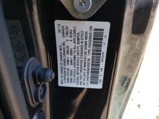 Photo 10 from auction – 2016 HONDA CIVIC LX with VIN 2HGFC4B56GH302756