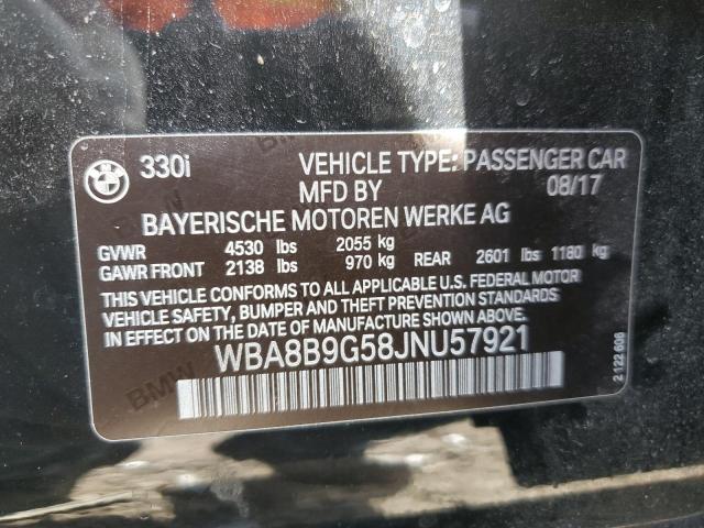 Photo 10 from auction – 2018 BMW 330 I with VIN WBA8B9G58JNU57921