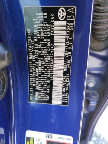 Photo 10 from auction – 2018 TOYOTA COROLLA L with VIN 5YFBURHE6JP771247