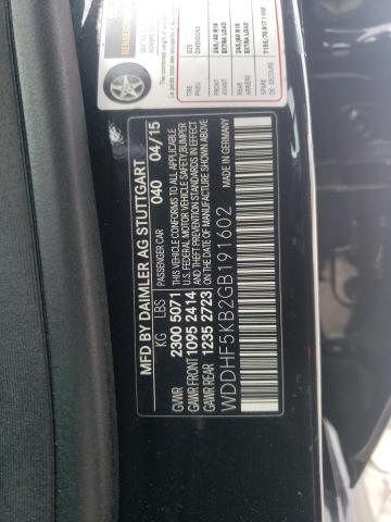 Photo 10 from auction – 2016 MERCEDES-BENZ E 350 with VIN WDDHF5KB2GB191602