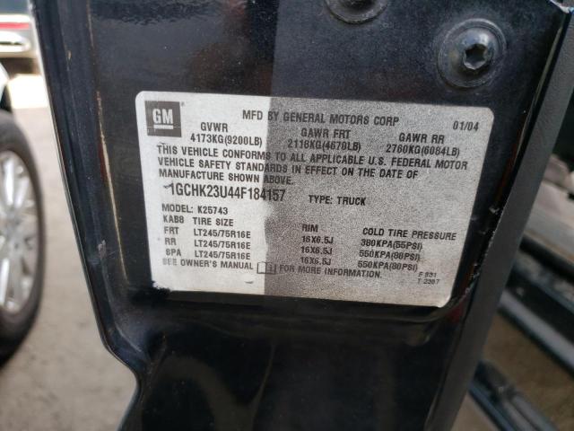 Photo 10 from auction – 2004 CHEVROLET SILVERADO with VIN 1GCHK23U44F184157
