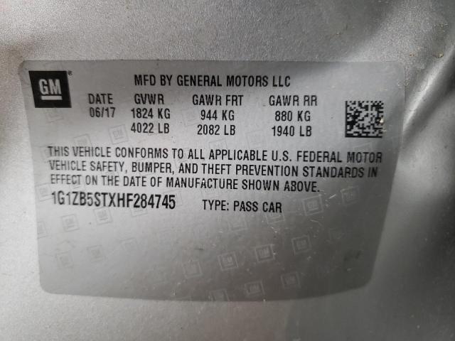 Photo 10 from auction – 2017 CHEVROLET MALIBU LS with VIN 1G1ZB5STXHF284745