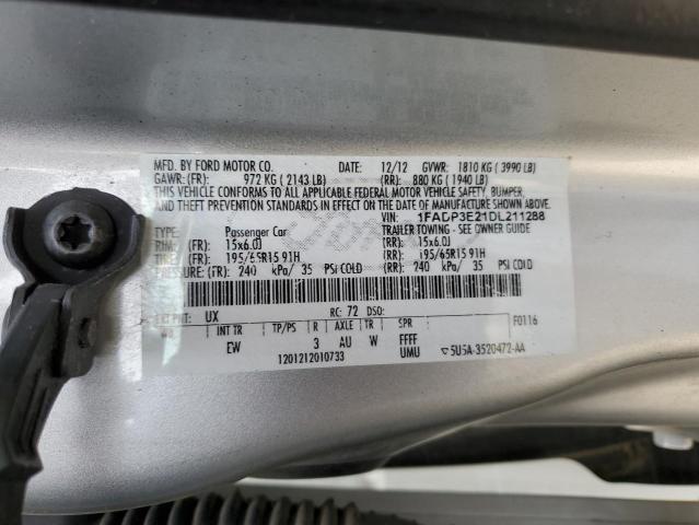 Photo 10 from auction – 2013 FORD FOCUS S with VIN 1FADP3E21DL211288