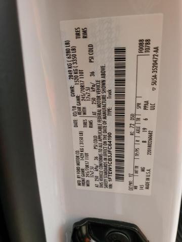 Photo 10 from auction – 2018 FORD F150 SUPER with VIN 1FTEW1CB3JFC64190