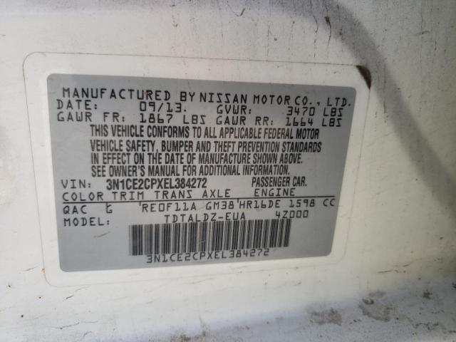 Photo 10 from auction – 2014 NISSAN VERSA NOTE with VIN 3N1CE2CPXEL384272