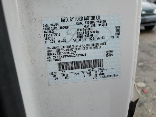 Photo 10 from auction – 2004 FORD F-150 HERI with VIN 2FTRX18W04CA82828