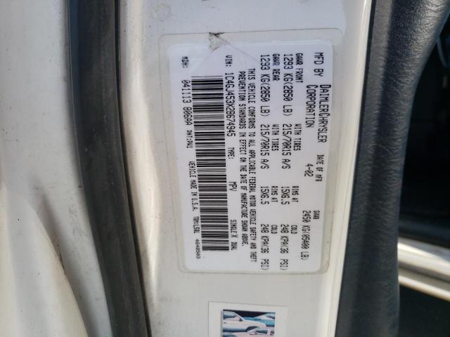 Photo 10 from auction – 2002 CHRYSLER VOYAGER LX with VIN 1C4GJ453X2B674945