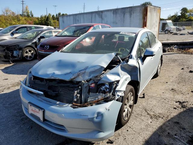 Photo 2 from auction – 2012 HONDA CIVIC LX with VIN 19XFB2F5XCE000943