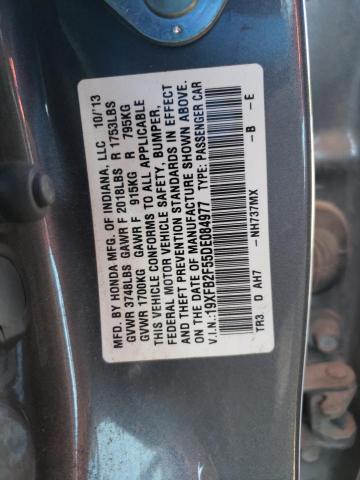 Photo 10 from auction – 2013 HONDA CIVIC LX with VIN 19XFB2F55DE084977