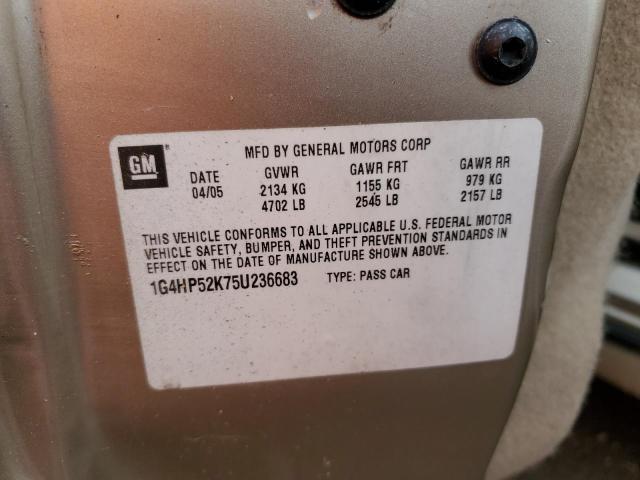 Photo 10 from auction – 2005 BUICK LESABRE CU with VIN 1G4HP52K75U236683
