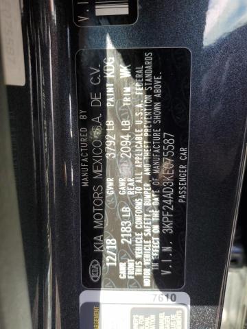 Photo 10 from auction – 2019 KIA FORTE FE with VIN 3KPF24AD3KE075587