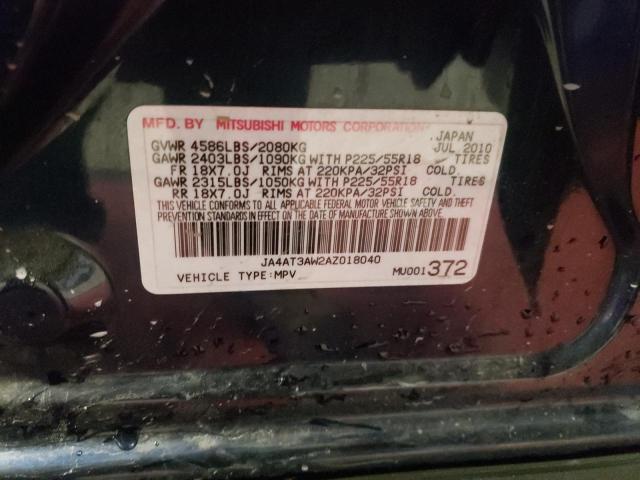 Photo 10 from auction – 2010 MITSUBISHI OUTLANDER with VIN JA4AT3AW2AZ018040