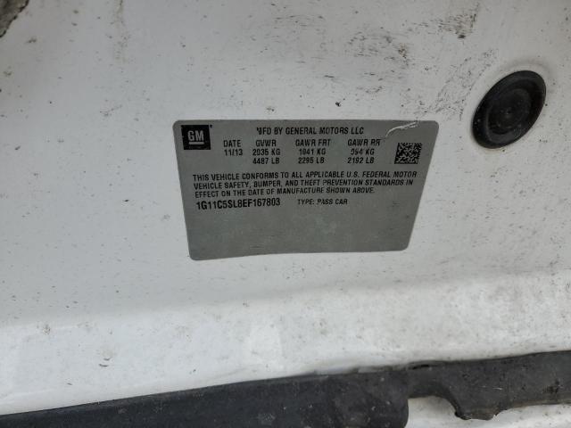 Photo 10 from auction – 2014 CHEVROLET MALIBU 1LT with VIN 1G11C5SL8EF167803