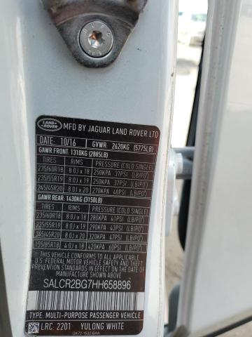 Photo 10 from auction – 2017 LAND ROVER DISCOVERY with VIN SALCR2BG7HH658896