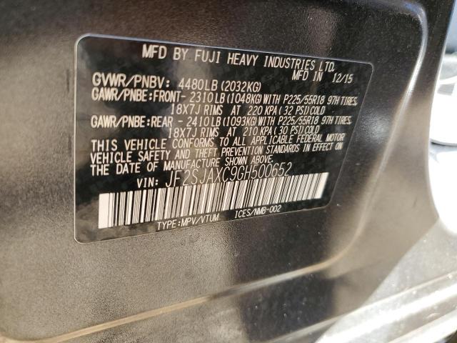Photo 10 from auction – 2016 SUBARU FORESTER 2 with VIN JF2SJAXC9GH500652