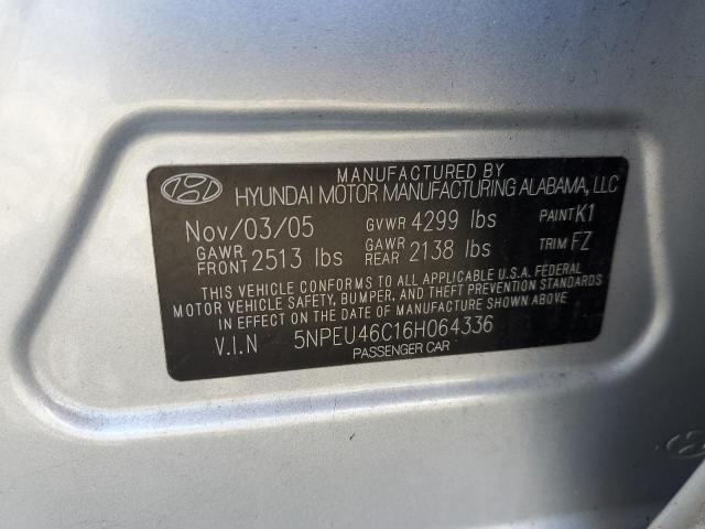 Photo 10 from auction – 2006 HYUNDAI SONATA GLS with VIN 5NPEU46C16H064336