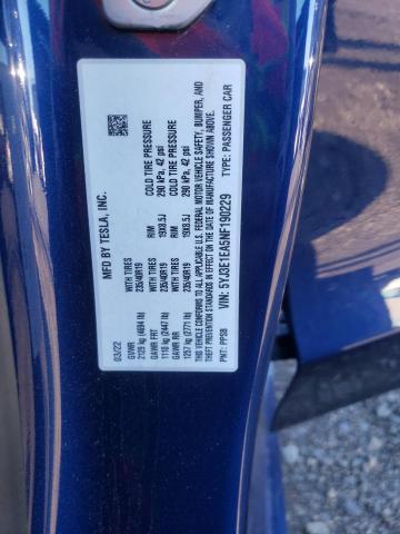 Photo 10 from auction – 2022 TESLA MODEL 3 with VIN 5YJ3E1EA5NF190229