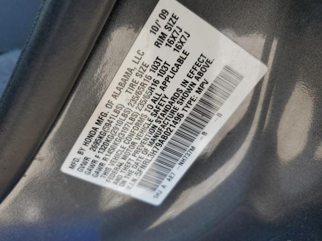 Photo 10 from auction – 2010 HONDA ODYSSEY EX with VIN 5FNRL3H79AB021496
