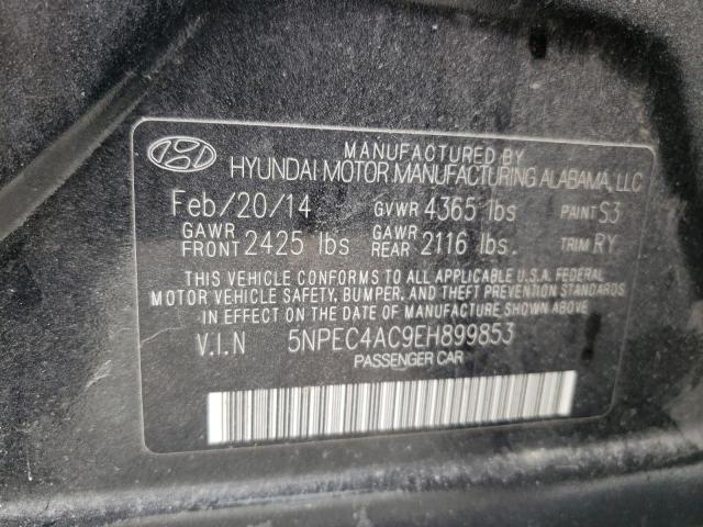 Photo 10 from auction – 2014 HYUNDAI SONATA SE with VIN 5NPEC4AC9EH899853