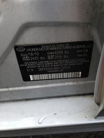 Photo 10 from auction – 2011 HYUNDAI SONATA GLS with VIN 5NPEB4AC8BH132574
