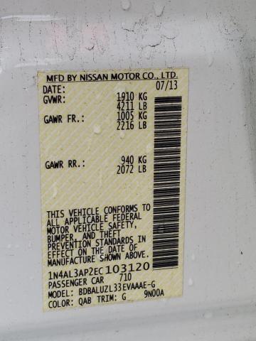 Photo 10 from auction – 2014 NISSAN ALTIMA 2.5 with VIN 1N4AL3AP2EC103120