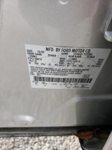 Photo 10 from auction – 2010 FORD EDGE SEL with VIN 2FMDK3JC7ABA48497