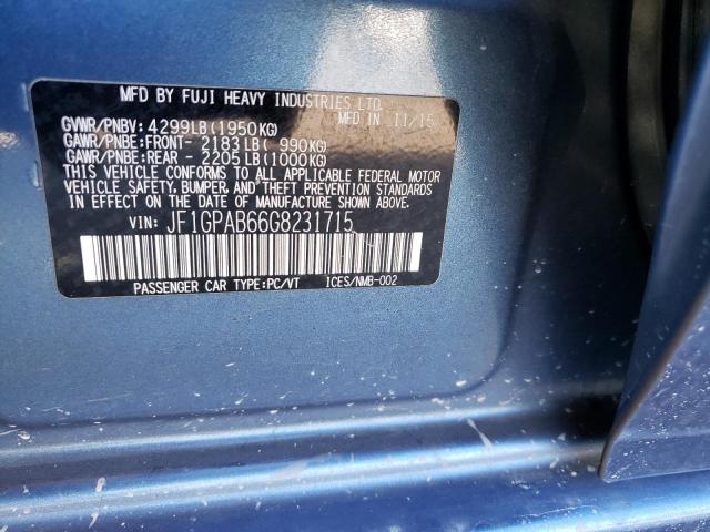 Photo 10 from auction – 2016 SUBARU IMPREZA PR with VIN JF1GPAB66G8231715