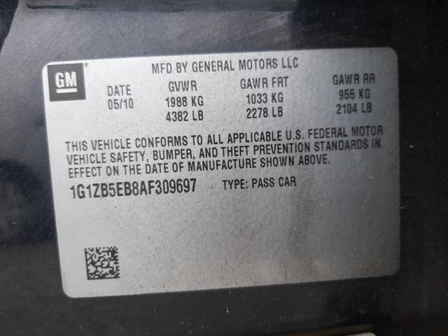 Photo 10 from auction – 2010 CHEVROLET MALIBU LS with VIN 1G1ZB5EB8AF309697