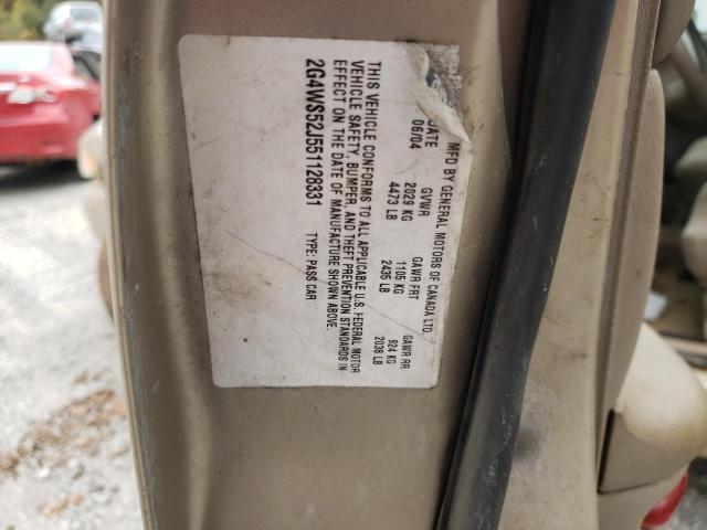 Photo 10 from auction – 2005 BUICK CENTURY CU with VIN 2G4WS52J551128331