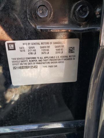 Photo 10 from auction – 2016 CHEVROLET IMPALA LTZ with VIN 2G1145S33G9125452