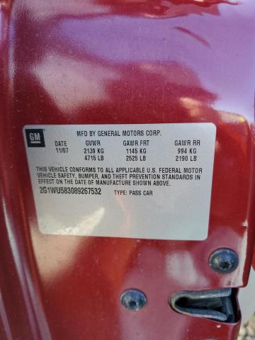 Photo 10 from auction – 2008 CHEVROLET IMPALA LTZ with VIN 2G1WU583089267532