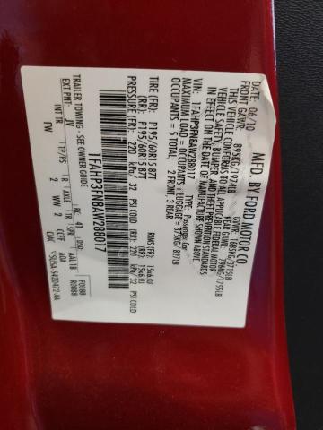 Photo 10 from auction – 2010 FORD FOCUS SE with VIN 1FAHP3FN8AW288017