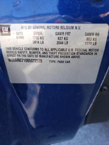 Photo 10 from auction – 2008 SATURN ASTRA XE with VIN W08AR671085072528