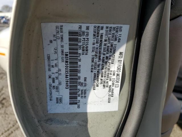 Photo 10 from auction – 2005 MERCURY SABLE GS with VIN 1MEFM50UX5A619493