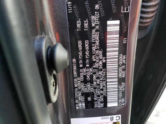 Photo 10 from auction – 2020 TOYOTA 4RUNNER SR with VIN JTEBU5JR9L5779473