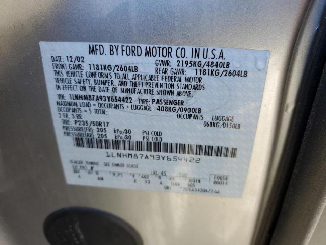 Photo 10 from auction – 2003 LINCOLN LS with VIN 1LNHM87A93Y654422