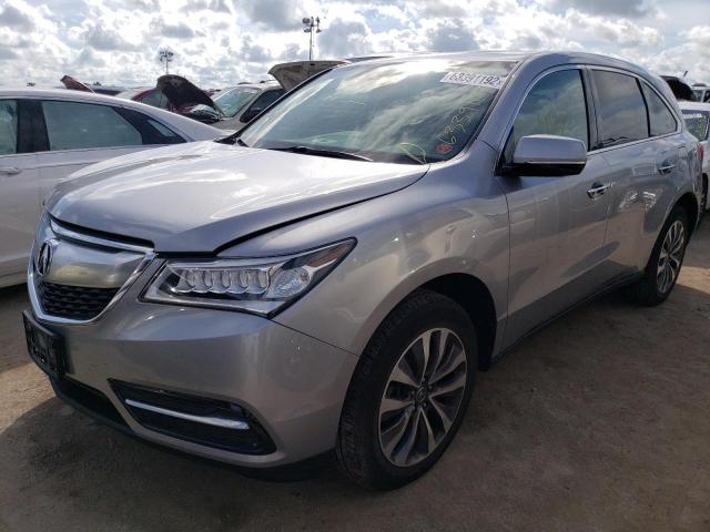 Photo 2 from auction – 2016 ACURA MDX TECHNO with VIN 5FRYD4H41GB025408