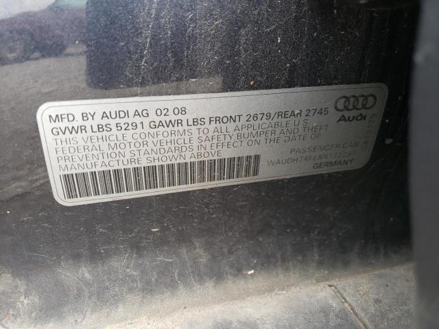 Photo 10 from auction – 2008 AUDI A6 3.2 QUA with VIN WAUDH74F88N112297