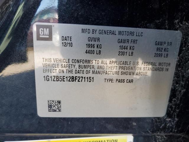 Photo 10 from auction – 2011 CHEVROLET MALIBU LS with VIN 1G1ZB5E12BF271151